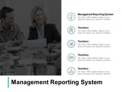 Management reporting system ppt powerpoint presentation pictures cpb
