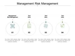 Management risk management ppt powerpoint presentation summary smartart cpb