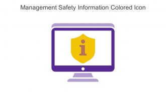 Management Safety Information Colored Icon In Powerpoint Pptx Png And Editable Eps Format