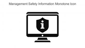 Management Safety Information Monotone Icon In Powerpoint Pptx Png And Editable Eps Format