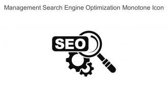Management Search Engine Optimization Monotone Icon In Powerpoint Pptx Png And Editable Eps Format