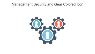 Management Security And Gear Colored Icon In Powerpoint Pptx Png And Editable Eps Format