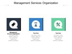 Management services organization ppt powerpoint presentation styles clipart images cpb