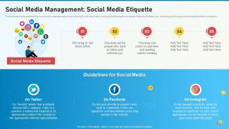 Management Social Media Etiquette Social Media Playbook