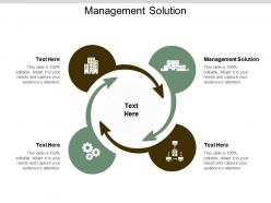 Management solution ppt powerpoint presentation gallery display cpb