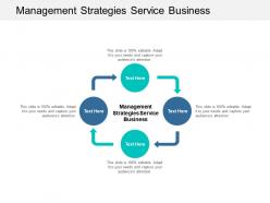 Management strategies service business ppt powerpoint presentation icons cpb