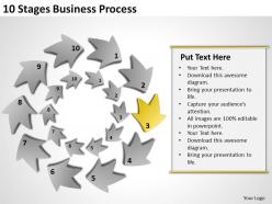 Management strategy consulting 10 stages business process powerpoint templates ppt backgrounds for slides