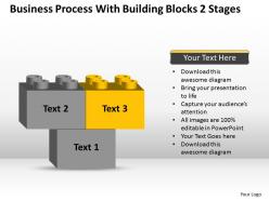 Management strategy consulting blocks 2 stages powerpoint templates ppt backgrounds for slides 0530