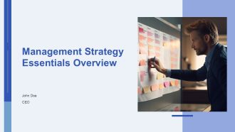 Management Strategy Essentials Overview PPT Graphics AT