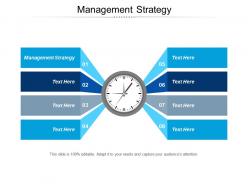 Management strategy ppt powerpoint presentation gallery visuals cpb