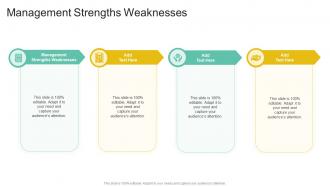Management Strengths Weaknesses In Powerpoint And Google Slides Cpb