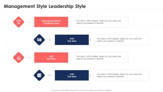 Management Style Leadership Style In Powerpoint And Google Slides Cpb