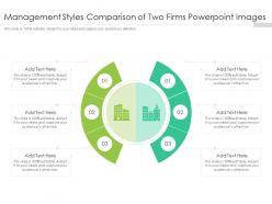 Management styles comparison of two firms powerpoint images infographic template