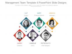 Management team template 6 powerpoint slide designs