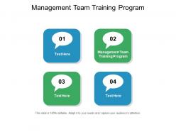 Management team training program ppt powerpoint presentation model template cpb
