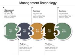 Management technology ppt powerpoint presentation ideas outline cpb