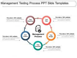 Management testing process ppt slide templates