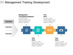 Management training development ppt powerpoint presentation portfolio images cpb