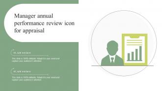 Manager Annual Performance Review Icon For Appraisal