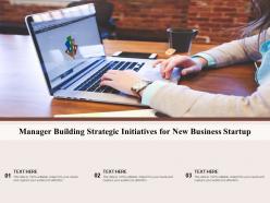 Manager building strategic initiatives for new business startup