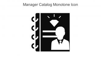Manager Catalog Monotone Icon In Powerpoint Pptx Png And Editable Eps Format