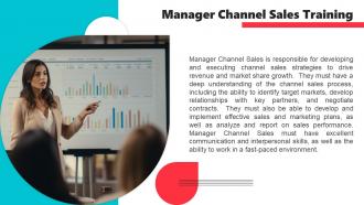 Manager Channel Sales powerpoint presentation and google slides ICP Interactive Content Ready