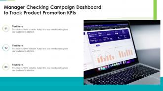 Manager Checking Campaign Dashboard To Track Product Promotion KPIs