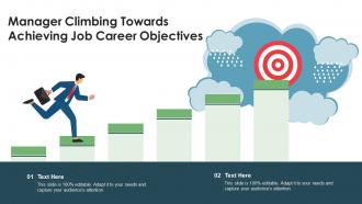 Manager Climbing Towards Achieving Job Career Objectives