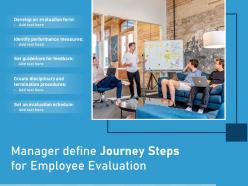 Manager define journey steps for employee evaluation