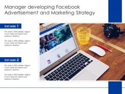 Manager Developing Facebook Advertisement And Marketing Strategy