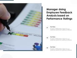 Manager Doing Employee Feedback Analysis Based On Performance Ratings