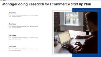 Manager doing research for ecommerce start up plan