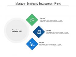 Manager employee engagement plans ppt powerpoint presentation summary clipart images cpb