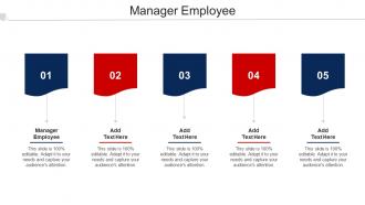 Manager Employee Ppt Powerpoint Presentation Gallery Shapes Cpb