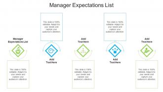 Manager Expectations List In Powerpoint And Google Slides Cpb