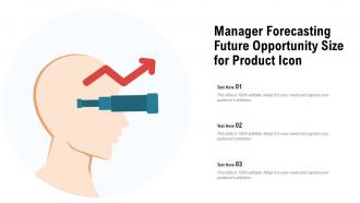 Manager forecasting future opportunity size for product icon