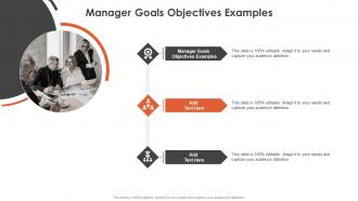 Manager Goals Objectives Examples In Powerpoint And Google Slides Cpb