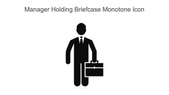 Manager Holding Briefcase Monotone Icon In Powerpoint Pptx Png And Editable Eps Format
