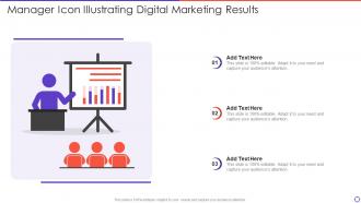 Manager Icon Illustrating Digital Marketing Results