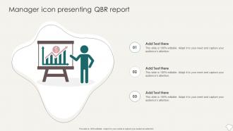 Manager Icon Presenting QBR Report