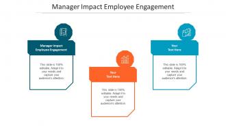 Manager Impact Employee Engagement Ppt Powerpoint Presentation Model Styles Cpb