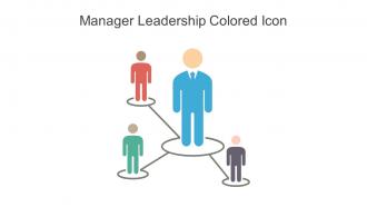 Manager Leadership Colored Icon In Powerpoint Pptx Png And Editable Eps Format