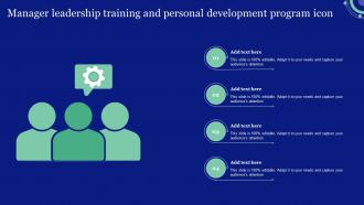 Manager Leadership Training And Personal Development Program Icon