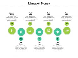 Manager money ppt powerpoint presentation styles summary cpb