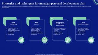 Manager Personal Development Powerpoint Ppt Template Bundles Informative Downloadable