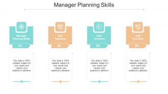 Manager Planning Skills In Powerpoint And Google Slides Cpb