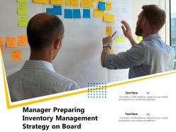 Manager preparing inventory management strategy on board