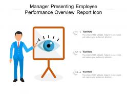 Manager Presenting Employee Performance Overview Report Icon