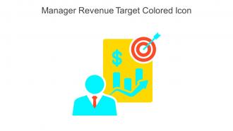 Manager Revenue Target Colored Icon In Powerpoint Pptx Png And Editable Eps Format
