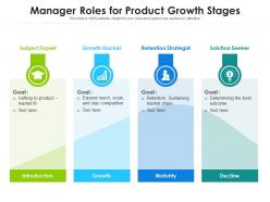 Manager Roles For Product Growth Stages